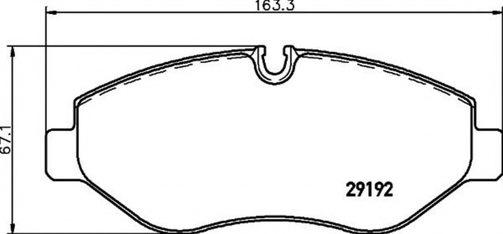 Placute frana MERCEDES-BENZ VIANO W639 TEXTAR 2919202