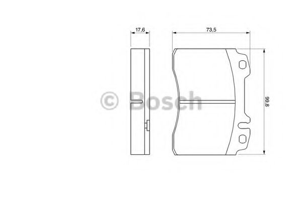 Placute frana MERCEDES C-CLASS (W202) (1993 - 2000