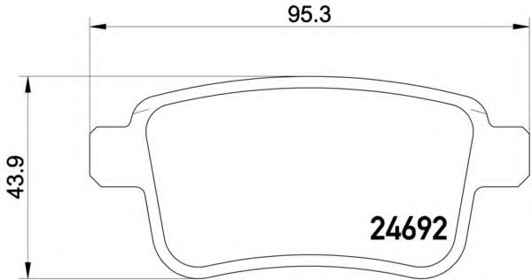 Placute frana MERCEDES CITAN Panel Van (415) (2012 - 2016) BREMBO P 50 107