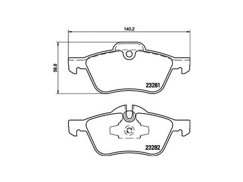 Placute frana MINI MINI Cabriolet (R52) 2004-2007 #2 0252328118