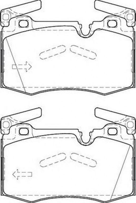 Placute frana MINI MINI R50 R53 JURID 573423JAS