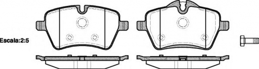 Placute frana MINI MINI R56 ROADHOUSE 21277