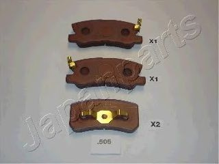 Placute frana MITSUBISHI ASX (GA_W_) (2010 - 2016) JAPANPARTS PP-505AF