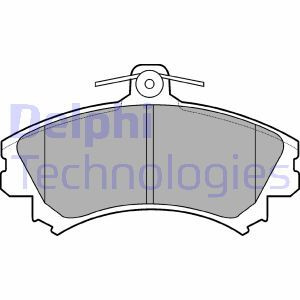Placute frana # Mitsubishi Colt 2004 2005 2006 2007 2008 2009 2010 2011 2012 # LP993 # DELPHI