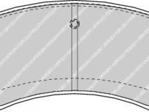 Placute frana MITSUBISHI GRANDIS (NA_W) (2003 - 2016) FERODO FDB1603