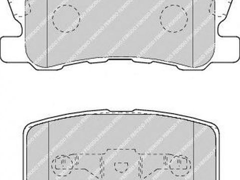 Placute frana MITSUBISHI GRANDIS NA W FERODO FDB1604