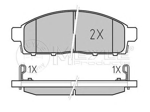 Placute frana MITSUBISHI L 200 KB T KA T MEYLE 0252452916W