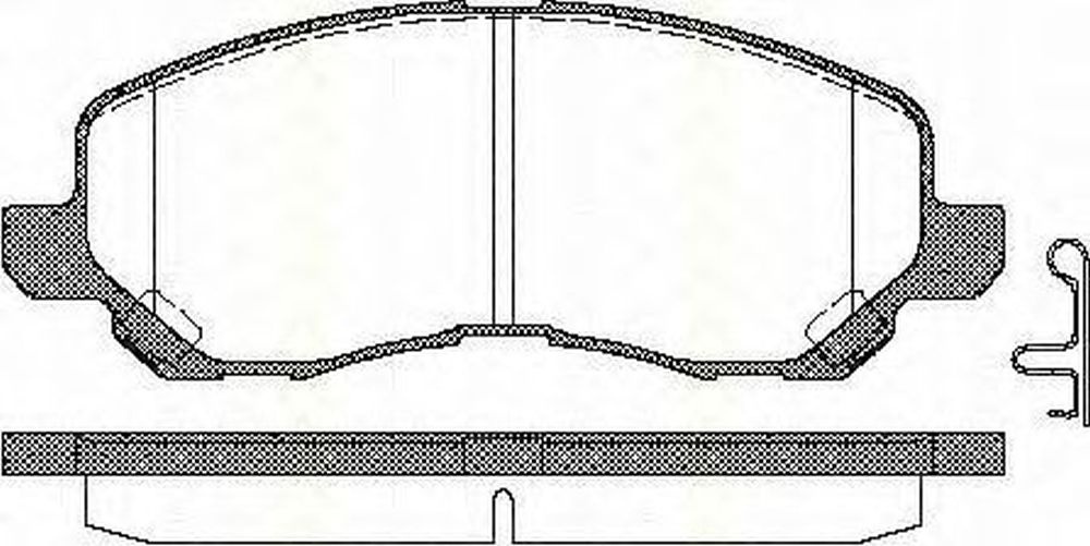 Placute frana MITSUBISHI LANCER limuzina CS A CT0 TRISCAN 811042019