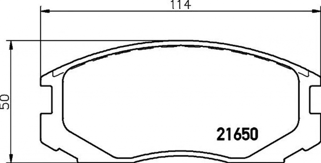 Placute frana MITSUBISHI LANCER VI CJ-CP TEXTAR 2165001