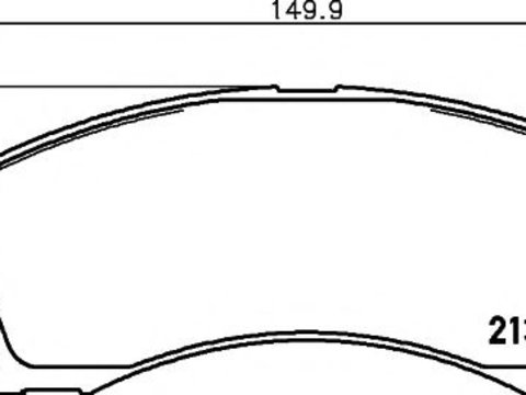 Placute frana MITSUBISHI OUTLANDER III Van (GF_W, GG_W) (2013 - 2016) Textar 2137001