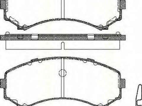 Placute frana MITSUBISHI PAJERO III V7 W V6 W TRISCAN 811042017