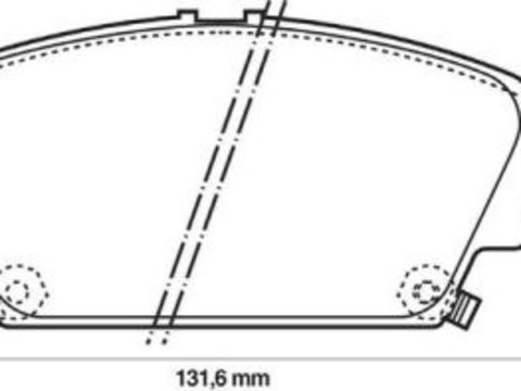 Placute frana Nissan Almera Tino (V10), Primera (P12) SRLine parte montare : Punte fata