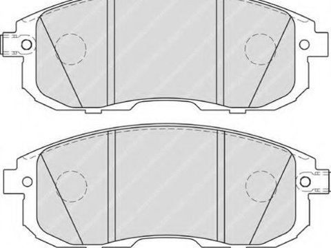 Placute frana NISSAN TIIDA hatchback (C11X) (2006 - 2016) FERODO FDB4148