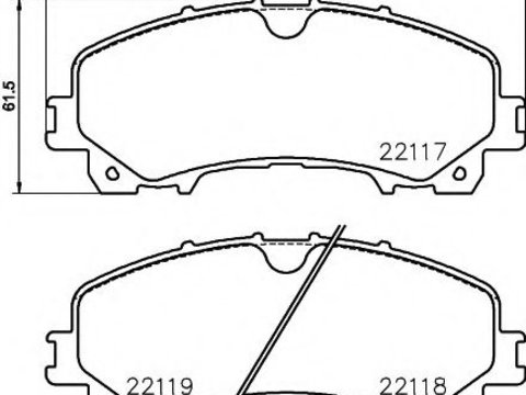 Placute frana NISSAN X-TRAIL (T32_) (2013 - 2016) Textar 2211701