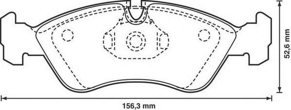 Placute frana OPEL ASTRA F combi 51 52 JURID 571391D