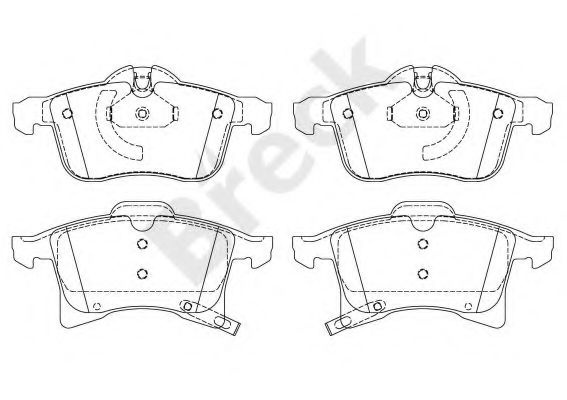 Placute frana OPEL ASTRA H combi (L35) (2004 - 2016) Break 23832 00 702 10