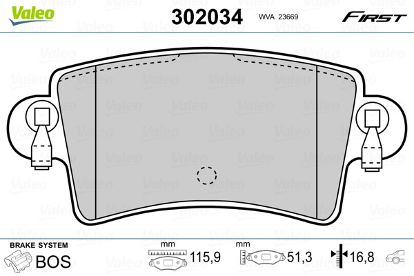 Placute frana # Opel Movano 2000 2001 2002 2003 2004 2005 2006 2007 2008 2009 2010 2011 2012 2013 2014 2015 2016 2017 2018 2019 2020 2021 2022 2023 2024 2025 # 302034 # VALEO