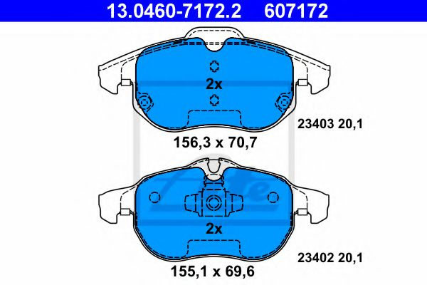 Placute frana OPEL SIGNUM (2003 - 2016) MTR MT452