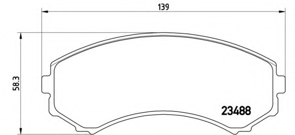 Placute frana P 54 029 BREMBO pentru Mitsubishi Montero Mitsubishi Pajero Mitsubishi Pajeroshogun Mitsubishi Shogun Mitsubishi Proudiadignity Mitsubishi Grandis Mazda Bongo Mazda E-serie Mazda Marathon