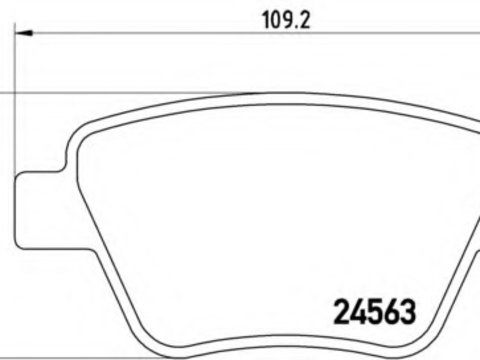 Placute frana P 85 114 BREMBO pentru Seat Leon Vw Touran Skoda Octavia Skoda Laura Skoda Superb Vw Jetta Vw Vento Audi A3 Vw Golf Skoda Yeti Audi A1 Vw Eos Vw Caddy Vw Beetle Vw Novo Seat Altea