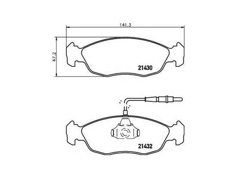 Placute frana Peugeot 106 Mk II (1) 1996-2016 #2 046102