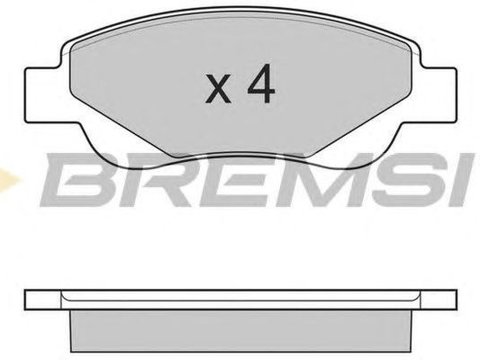 Placute frana PEUGEOT 107 BREMSI BP3225