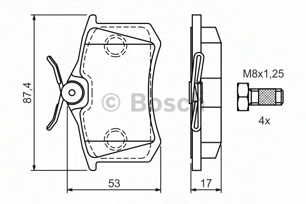 Placute frana # Peugeot 2008 2013 2014 2015 2016 2017 2018 2019 2020 2021 2022 2023 2024 2025 # 0 986 424 751 # BOSCH