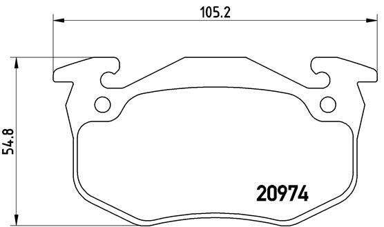 Placute frana # Peugeot 206 1998 1999 2000 # P 61 032 # BREMBO