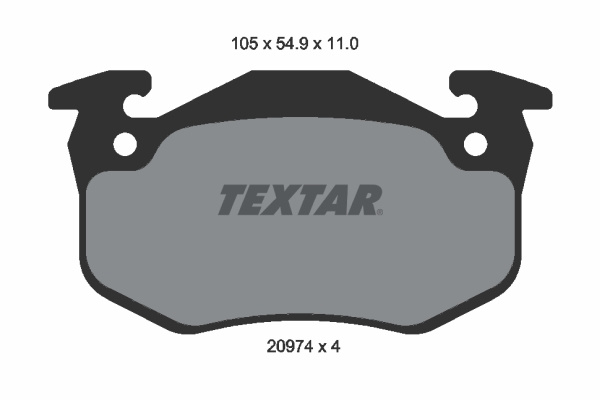 Placute frana # Peugeot 306 1994 1995 1996 1997 1998 1999 2000 2001 2002 # 2097401 # TEXTAR