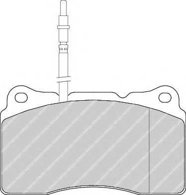 Placute frana PEUGEOT 807 (E) (2002 - 2016) FERODO