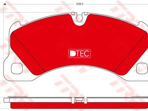 Placute frana PORSCHE CAYENNE (9PA, 955) (2002 - 2010) TRW GDB1774DTE