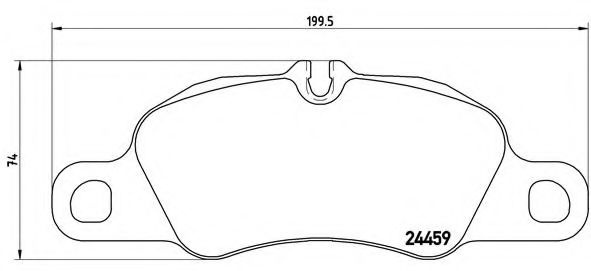 Placute frana PORSCHE CAYMAN (981) (2013 - 2016) BREMBO P 65 018