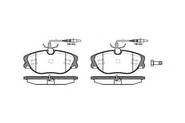Placute frana # punte fata Mercedes-benz Clc-class 2008 2009 2010 2011 # 2305 44 # ROADHOUSE