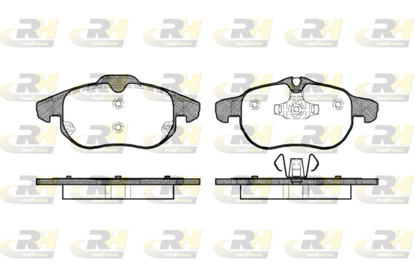Placute frana # punte fata Opel Astra 2004 2005 2006 2007 2008 2009 2010 # 2888 00 # ROADHOUSE