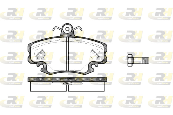 Placute frana # punte fata Renault Twingo 1996 1997 1998 1999 2000 2001 2002 2003 2004 2005 2006 2007 2008 2009 2010 2011 2012 2013 2014 2015 2016 2017 2018 2019 2020 2021 2022 2023 2024 2025 # 2141 10 # ROADHOUSE
