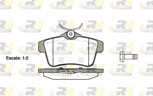 Placute frana # puntea spate CitroEn Ds4 2011 2012 2013 2014 2015 # 21418 00 # ROADHOUSE