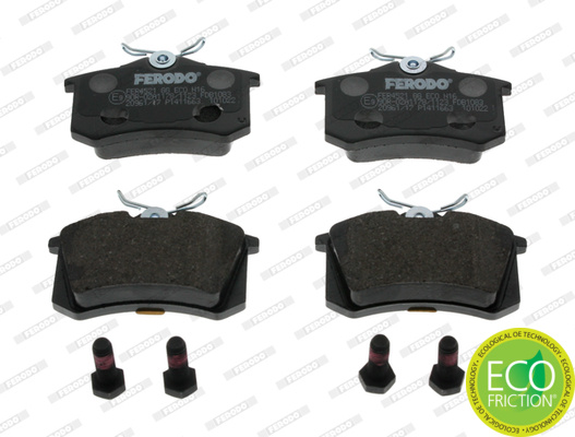 Placute frana # puntea spate Peugeot Partner 1996 1997 1998 1999 2000 2001 2002 # FDB1083 # FERODO