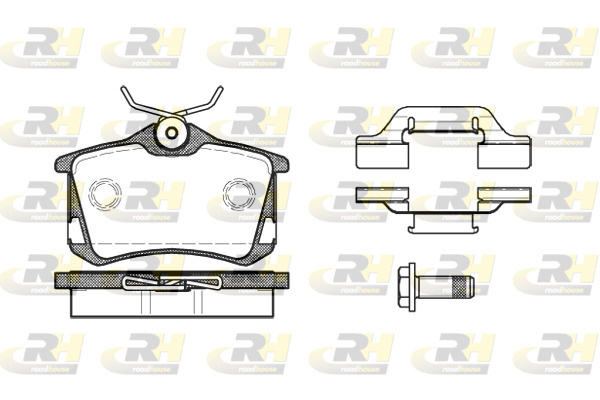 Placute frana # puntea spate Renault Fluence 2010 2011 2012 2013 2014 2015 2016 2017 2018 2019 2020 2021 2022 2023 2024 2025 # 2263 50 # ROADHOUSE