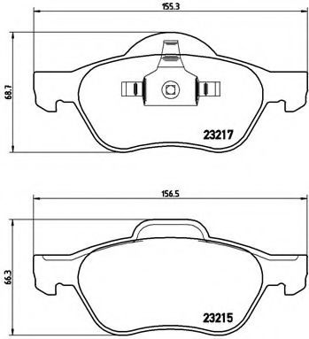 Placute frana RENAULT CLIO III (BR0/1, CR0/1) (200