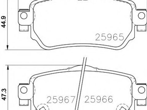 Placute frana RENAULT KADJAR (2015 - 2016) Textar 2596501