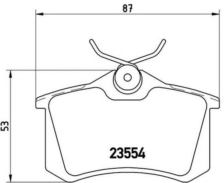 Placute frana RENAULT MEGANE II limuzina LM0 1 BREMBO P85017