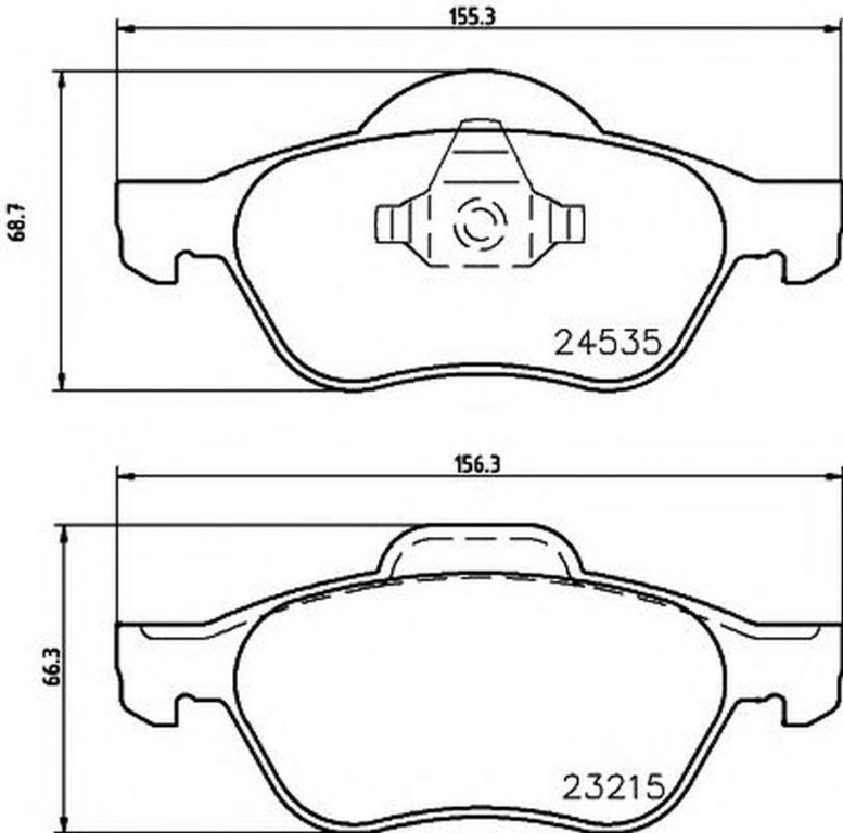 Placute frana RENAULT MEGANE II limuzina LM0 1 TEXTAR 2453501