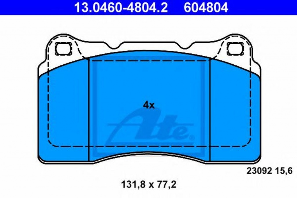 Placute frana RENAULT MEGANE III cupe DZ0 1 ATE 13046048042