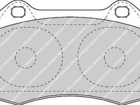 Placute frana RENAULT MEGANE III cupe DZ0 1 FERODO FDB1667