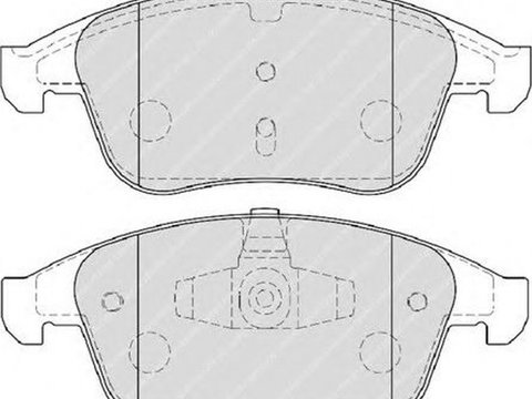 Placute frana RENAULT MEGANE III Grandtour KZ0 1 FERODO FDB4068