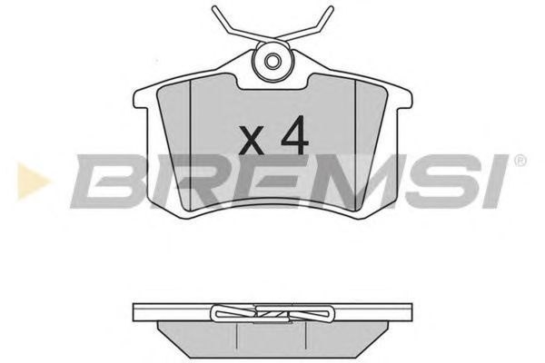 Placute frana RENAULT MODUS GRAND MODUS F JP0 BREMSI BP2806