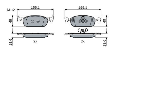 Placute frana # Renault Symbol 2009 2010 2011 2012 2013 2014 2015 2016 2017 2018 2019 2020 2021 2022 2023 2024 2025 # 0 986 424 021 # BOSCH