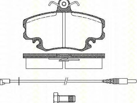 Placute frana RENAULT SYMBOL I LB0 1 2 TRISCAN 811025005