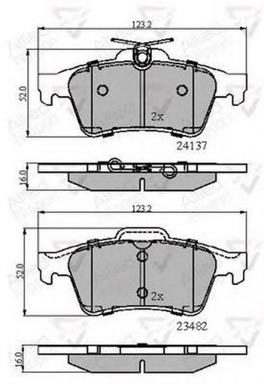 Placute frana SAAB 9-3 Cabriolet YS3F COMLINE ADB01599
