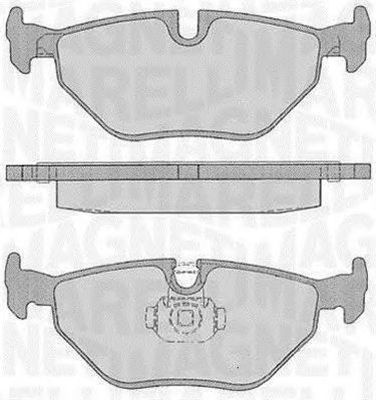 Placute frana SAAB 9-5 combi YS3E MAGNETI MARELLI 363916060157